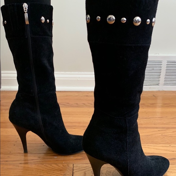 Guess Shoes - Guess Black Suede Boots (Size 8, Genuine Leather)